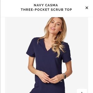 FIGS three pocket scrub top.